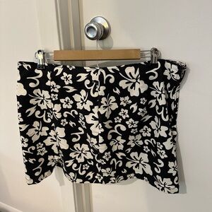 Floral Print Mini Skirt